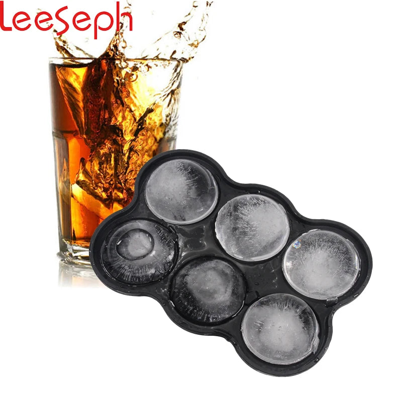 Silicone Ice Sphere Mold - Set of 6, 4cm Round Ice Balls for Entertaining and Beverage Service