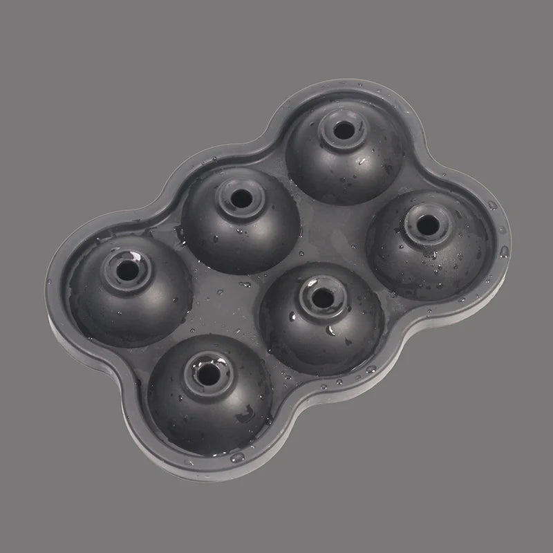 Silicone Ice Sphere Mold - Set of 6, 4cm Round Ice Balls for Entertaining and Beverage Service