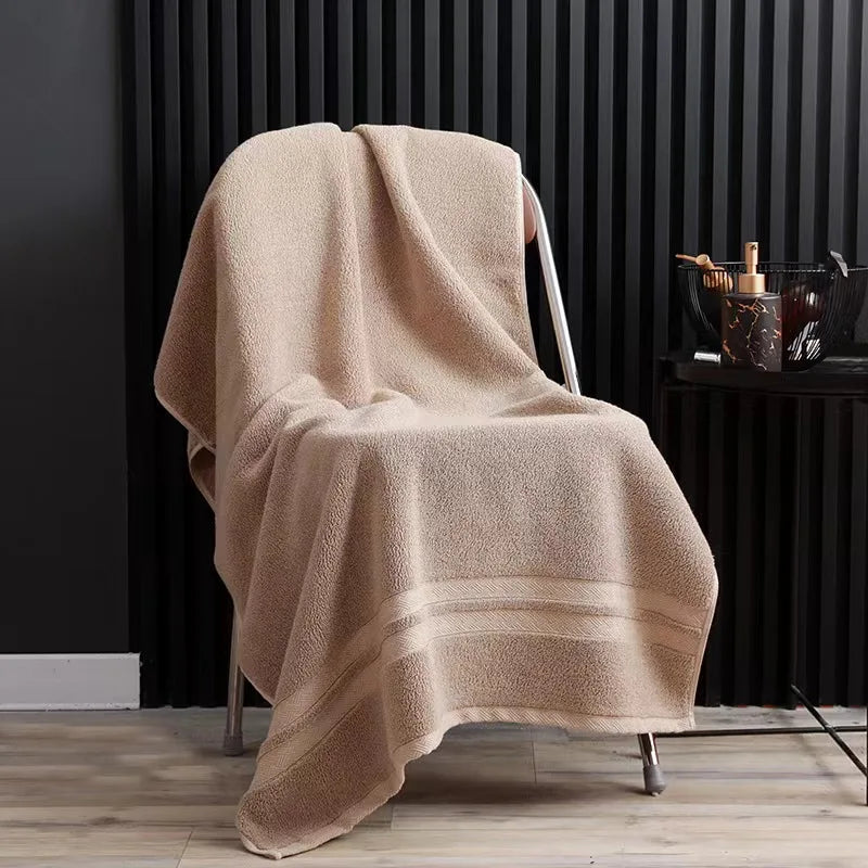 Inyahome Premium 100% Cotton Bath Towels for Adults - Highly Absorbent, Thick, Pure White Towels for Home and Hotel Use