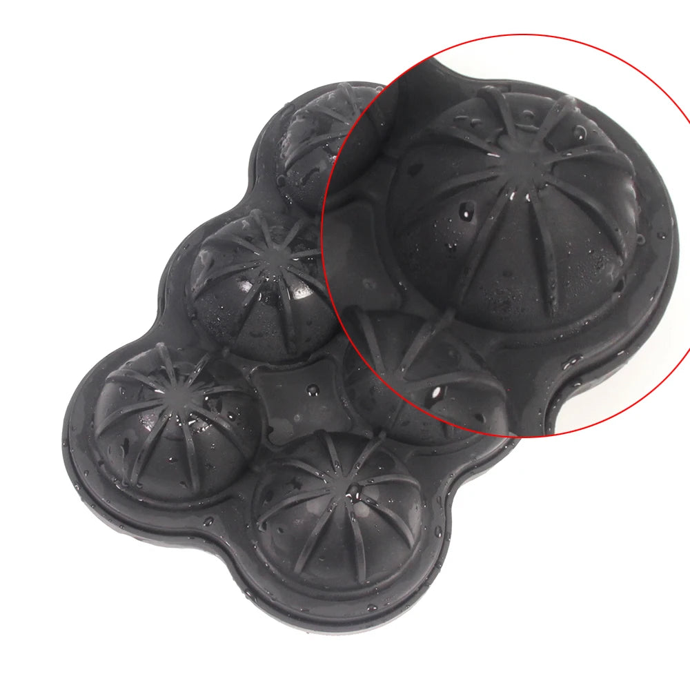 Silicone Ice Sphere Mold - Set of 6, 4cm Round Ice Balls for Entertaining and Beverage Service