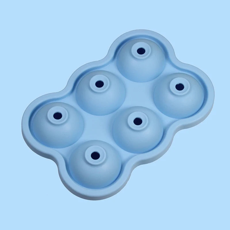 Silicone Ice Sphere Mold - Set of 6, 4cm Round Ice Balls for Entertaining and Beverage Service