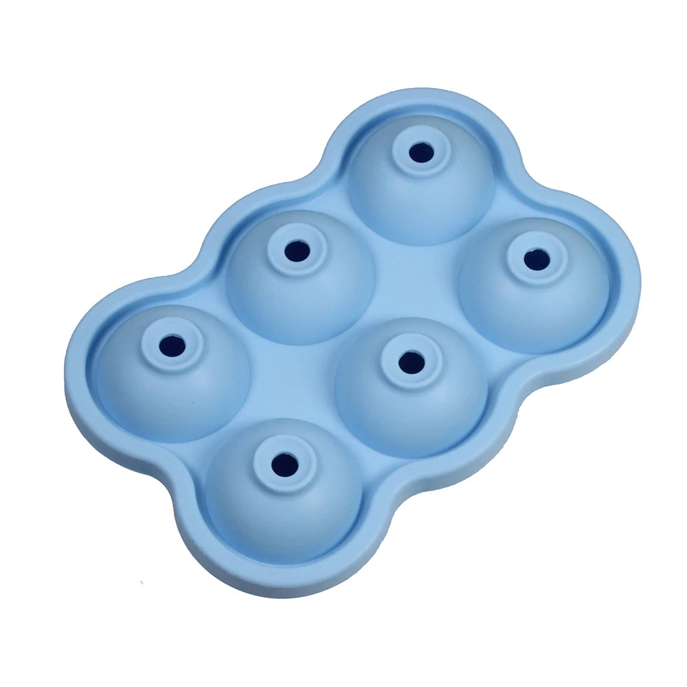 Silicone Ice Sphere Mold - Set of 6, 4cm Round Ice Balls for Entertaining and Beverage Service