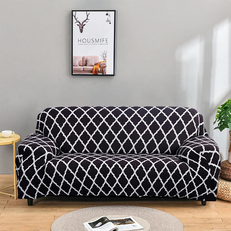Contemporary Elastic Sofa Covers for Sectional and Corner Sofas - Slipcovers for 1/2/3/4 Seater Couch and Chair Protection