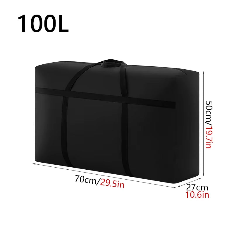 Extra Large Waterproof Travel and Storage Bag - Foldable Luggage, Laundry, and Quilt Organizer with High Capacity