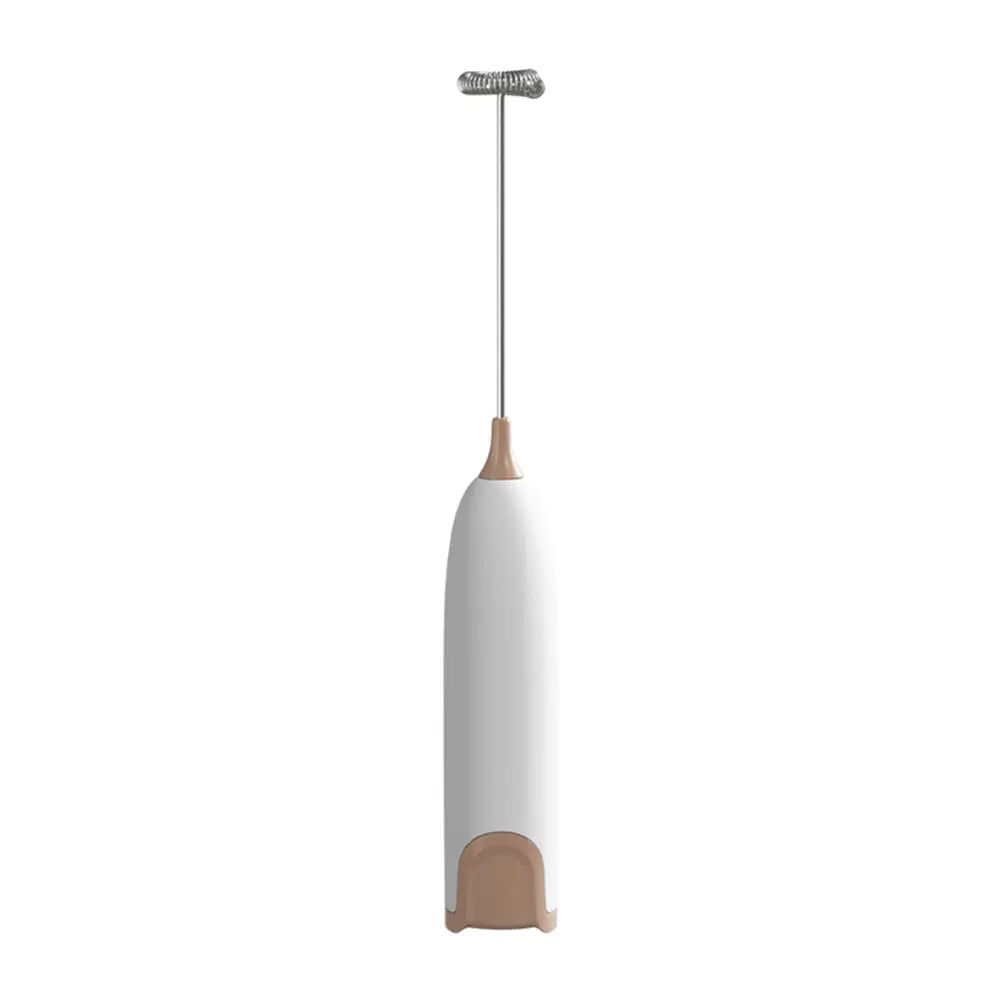 Electric Milk Frother and Whisk Mixer for Coffee, Cappuccino, and Creamer Preparation