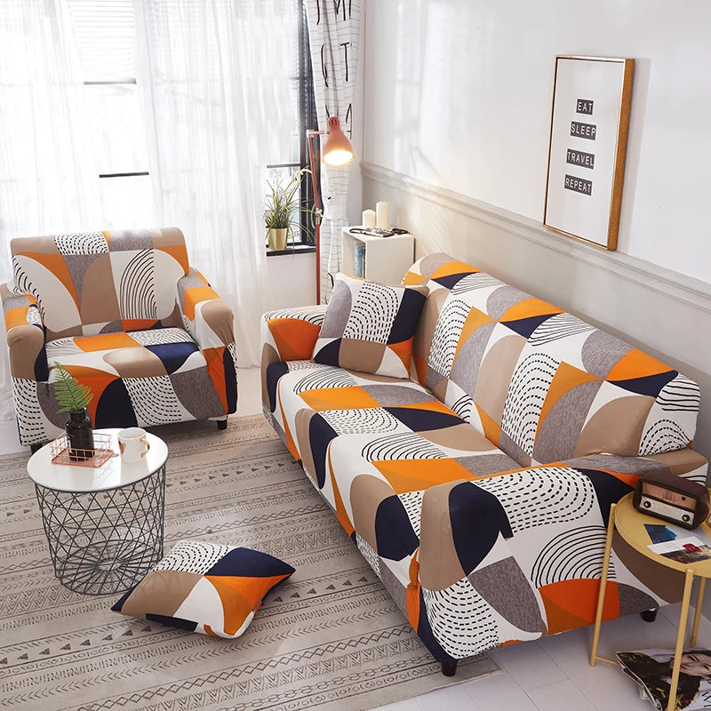 Contemporary Elastic Sofa Covers for Sectional and Corner Sofas - Slipcovers for 1/2/3/4 Seater Couch and Chair Protection