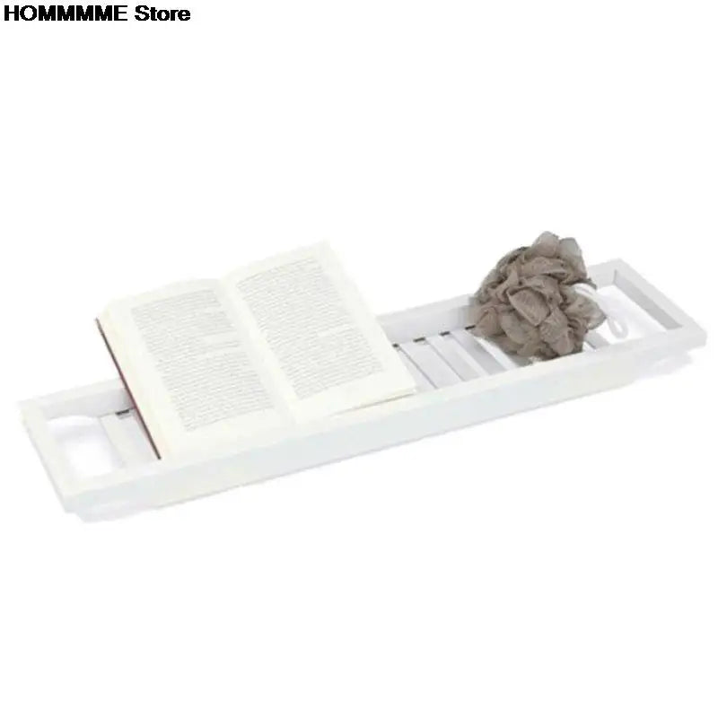 Bamboo Multi-Function Bathtub Shelf with Anti-Skid Design for Spa and Bathroom Accessories