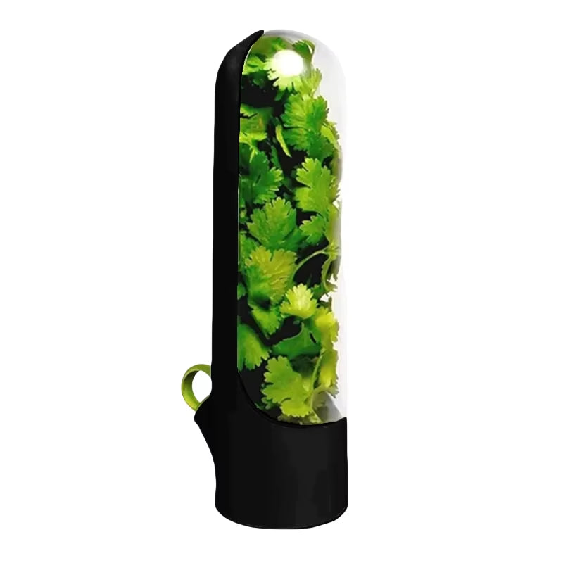 Fresh Herb Preservation Bottle - Vanilla Vegetable Storage Container for Kitchen Use