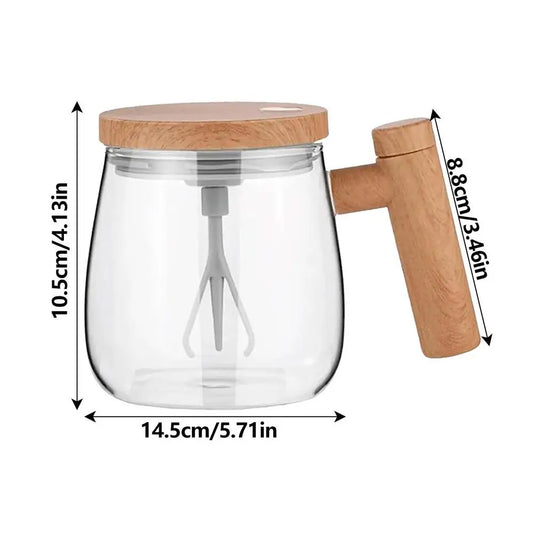 400ML Electric Self-Stirring Coffee Mug - Portable Automatic Stirring Cup for Office Use, Ideal for Milk and Cocoa