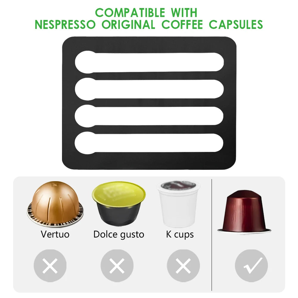 Nespresso Coffee Capsule Holder - Rotatable Tower Rack for 24/40 Pods Storage