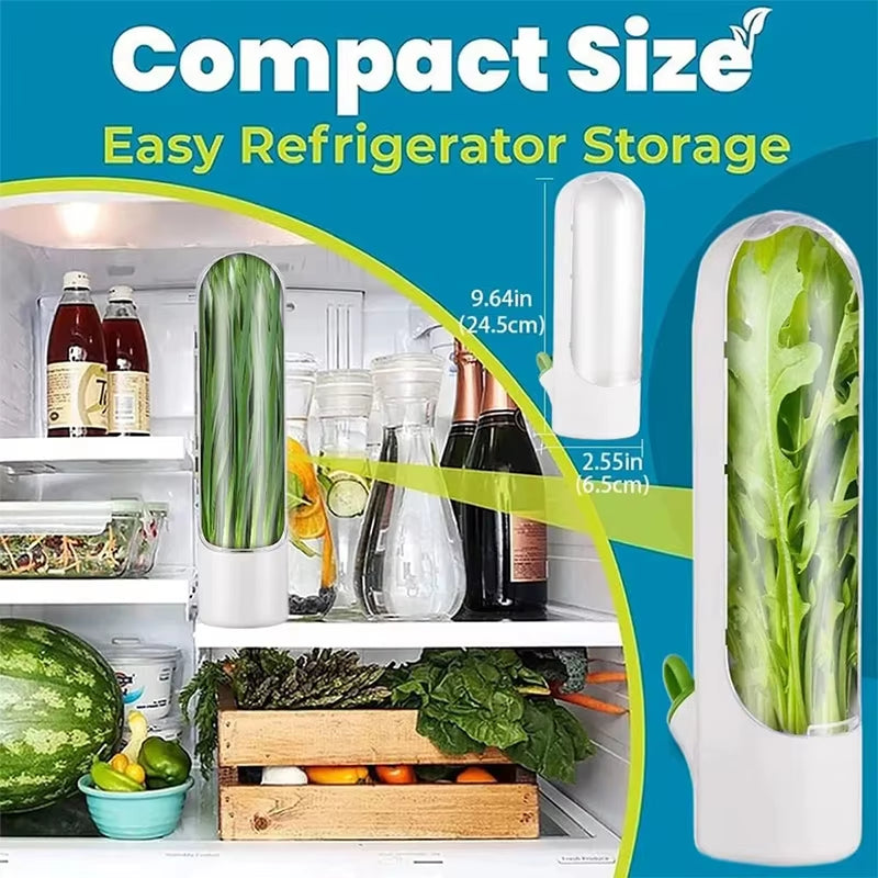 Fresh Herb Preservation Bottle - Vanilla Vegetable Storage Container for Kitchen Use