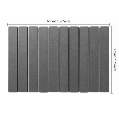 Multi-Purpose Diatomite Mats and Pads for Kitchen Use, Foldable Drying Mat for Dishes and Tableware, Non-Slip and Highly Absorbent