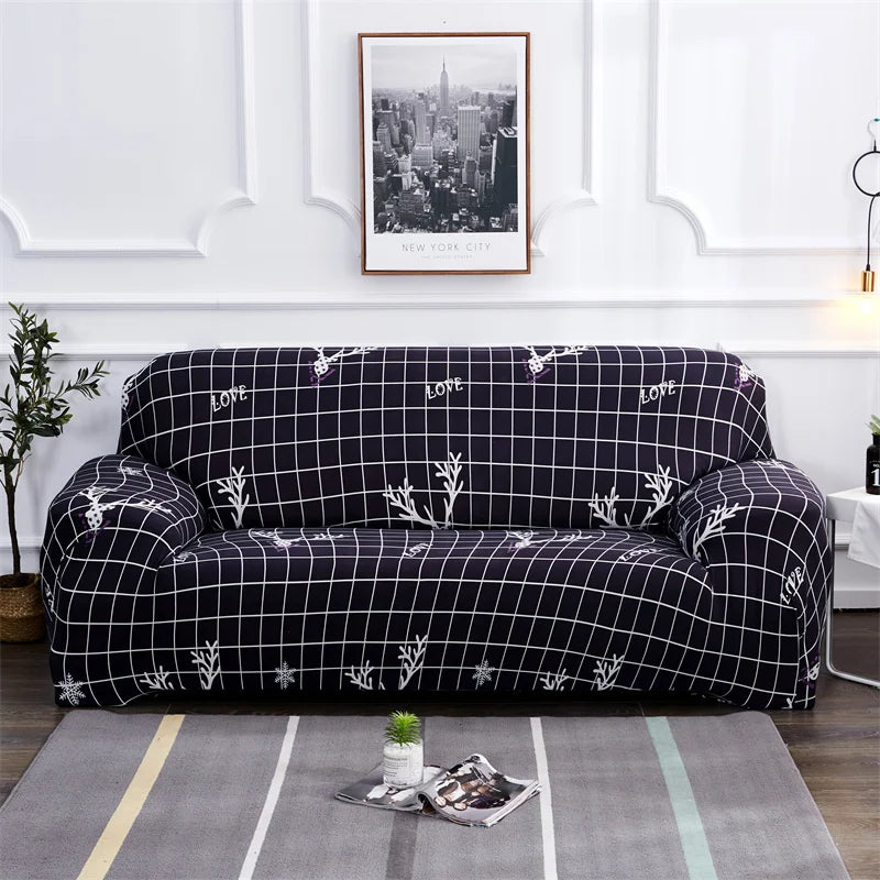 Contemporary Elastic Sofa Covers for Sectional and Corner Sofas - Slipcovers for 1/2/3/4 Seater Couch and Chair Protection