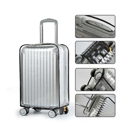 Everyfit Universal Waterproof Transparent Luggage Suitcase Cover for Travel Protection