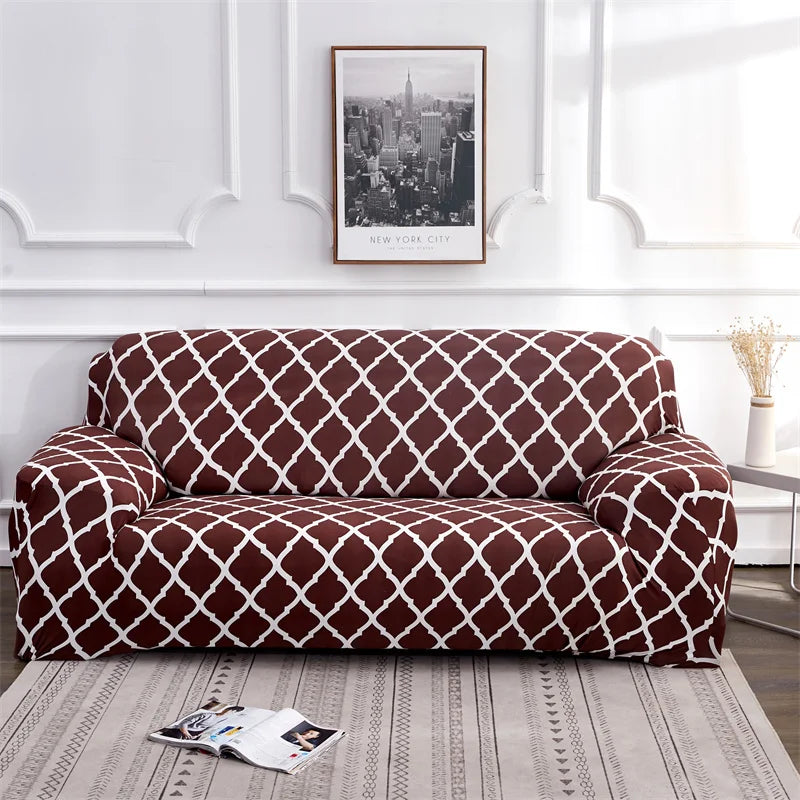 Contemporary Elastic Sofa Covers for Sectional and Corner Sofas - Slipcovers for 1/2/3/4 Seater Couch and Chair Protection