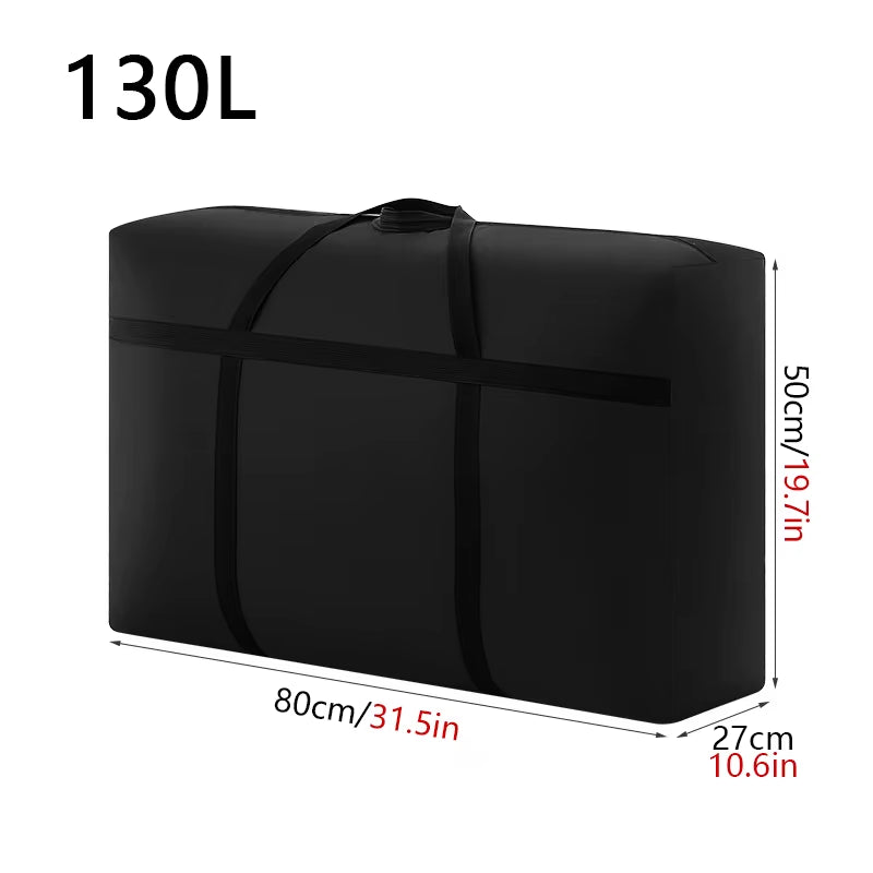 Extra Large Waterproof Travel and Storage Bag - Foldable Luggage, Laundry, and Quilt Organizer with High Capacity