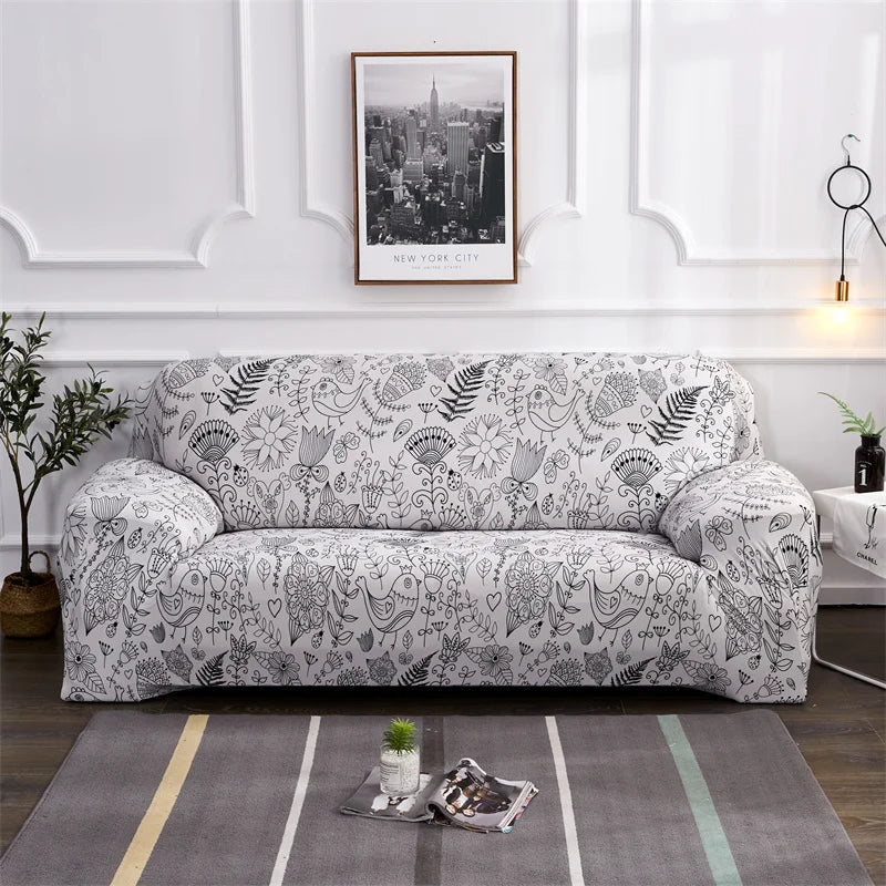 Contemporary Elastic Sofa Covers for Sectional and Corner Sofas - Slipcovers for 1/2/3/4 Seater Couch and Chair Protection