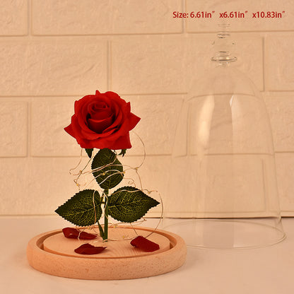 Glass Rose LED Super Light for Valentine's Day