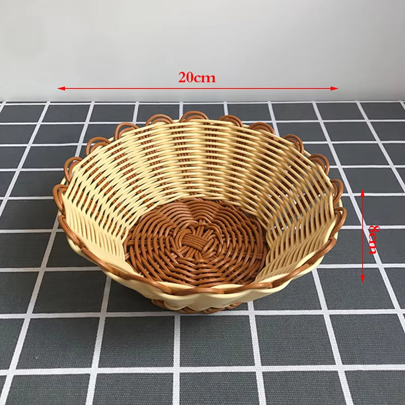 Solid Wood Round Dessert Plate - Japanese-Style Wooden Tray for Snacks and Dried Fruits