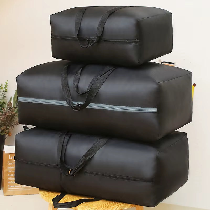 Extra Large Waterproof Travel and Storage Bag - Foldable Luggage, Laundry, and Quilt Organizer with High Capacity