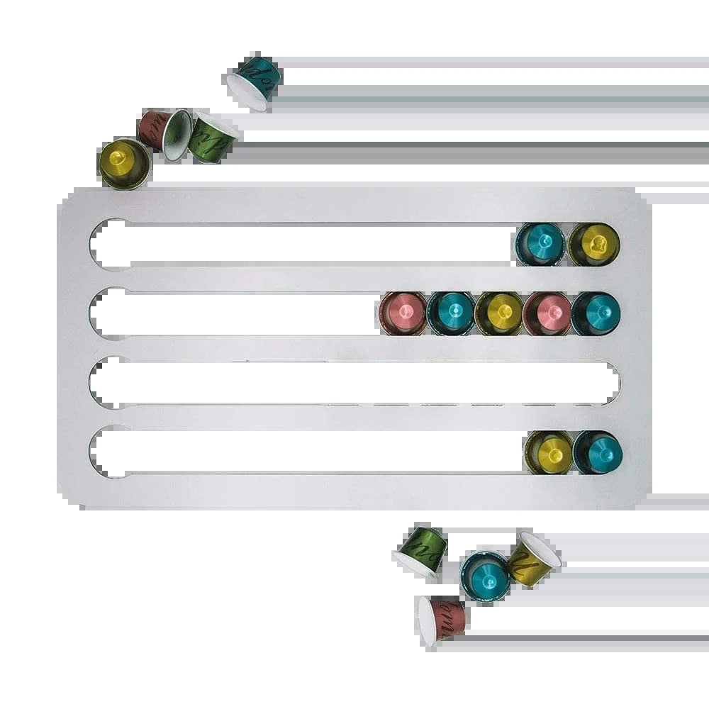 Nespresso Coffee Capsule Holder - Rotatable Tower Rack for 24/40 Pods Storage