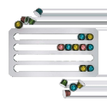 Nespresso Coffee Capsule Holder - Rotatable Tower Rack for 24/40 Pods Storage