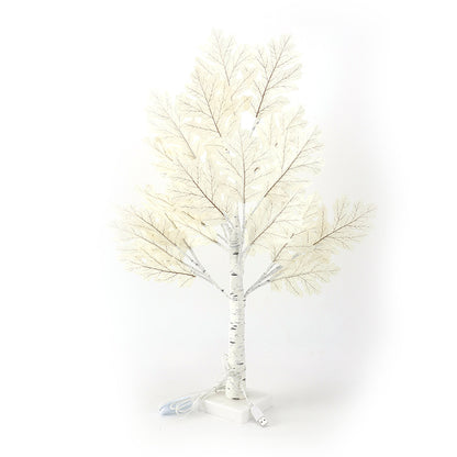 LED Illuminated Maple Leaf Birch Tree Decoration