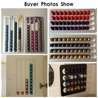 Nespresso Coffee Capsule Holder - Rotatable Tower Rack for 24/40 Pods Storage