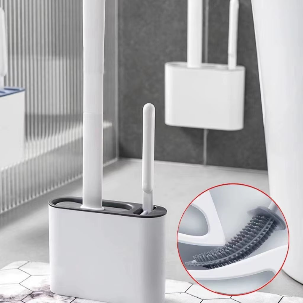 Wall-Mounted Toilet Cleaning Set with Corner-Free Brush for Comprehensive Household Hygiene