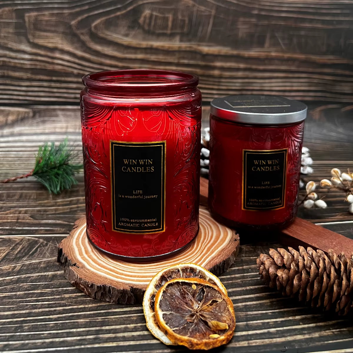 Floral Scented Candle with Lavender and Velvet Rose Fragrance - Embossed Glass Jar for Home Décor - 40-90 Hours Burn Time