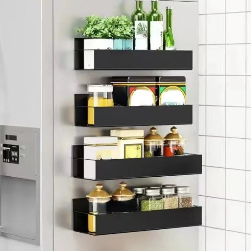 Magnetic Storage Shelf Set for Kitchen and Laundry Appliances, Versatile Hanging Storage Solution