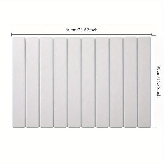 Multi-Purpose Diatomite Mats and Pads for Kitchen Use, Foldable Drying Mat for Dishes and Tableware, Non-Slip and Highly Absorbent