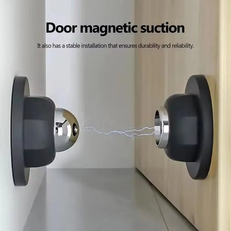 Silicone Magnetic Door Stopper with Mute Function and Anti-Collision Design for Hotels and Households