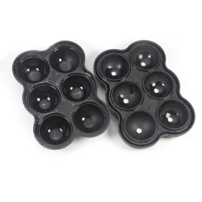 Silicone Ice Sphere Mold - Set of 6, 4cm Round Ice Balls for Entertaining and Beverage Service