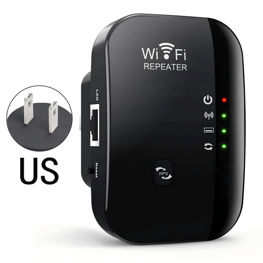 Wifi Repeater Wireless Signal Amplifier Extended Network Enhancer EU US Home Router 300M Thro
