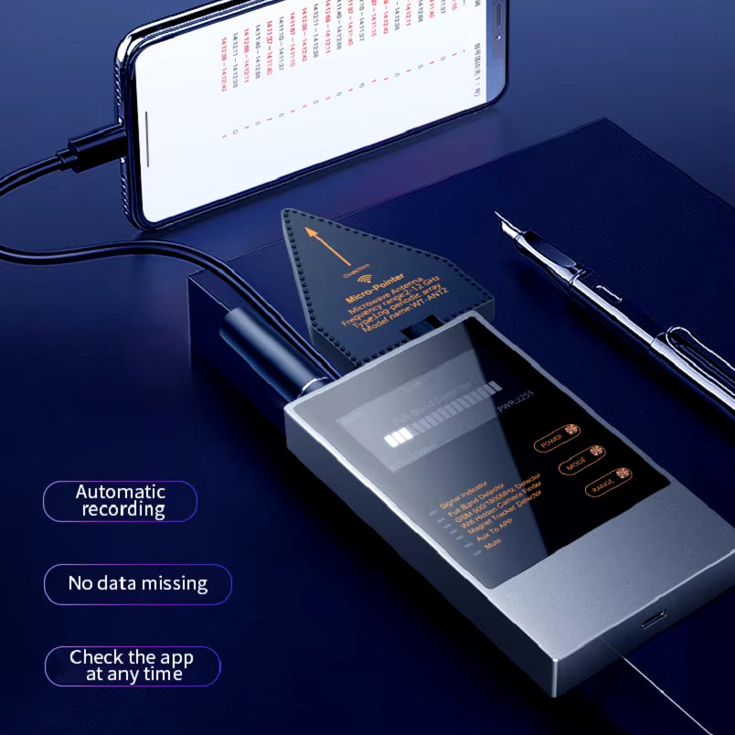 Mini Spy Gadget Detector for Wiretapping, Hidden Cameras, and GPS Tracking