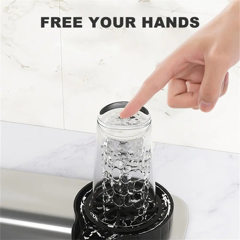 Automatic High-Pressure Cup Washer and Faucet Glass Rinser for Bar and Kitchen Use