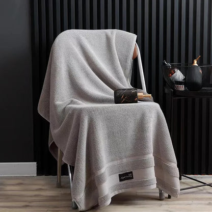 Inyahome Premium 100% Cotton Bath Towels for Adults - Highly Absorbent, Thick, Pure White Towels for Home and Hotel Use