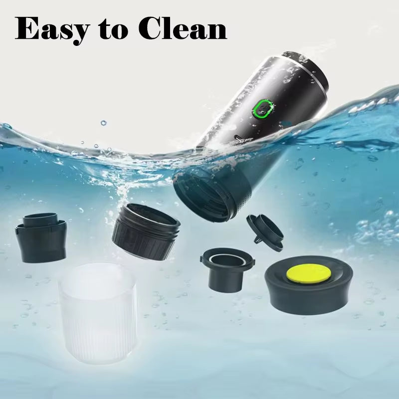 Multifunctional Portable Espresso Machine with Wireless Heating and Capsule Compatibility