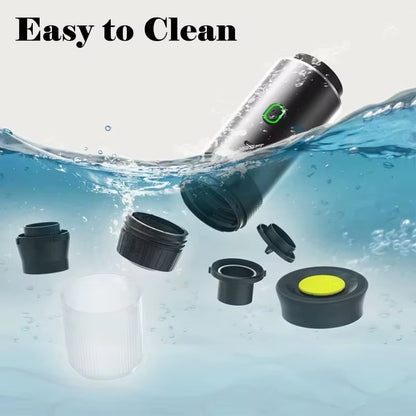 Multifunctional Portable Espresso Machine with Wireless Heating and Capsule Compatibility