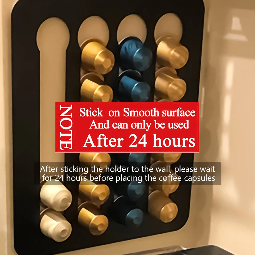 Nespresso Coffee Capsule Holder - Rotatable Tower Rack for 24/40 Pods Storage