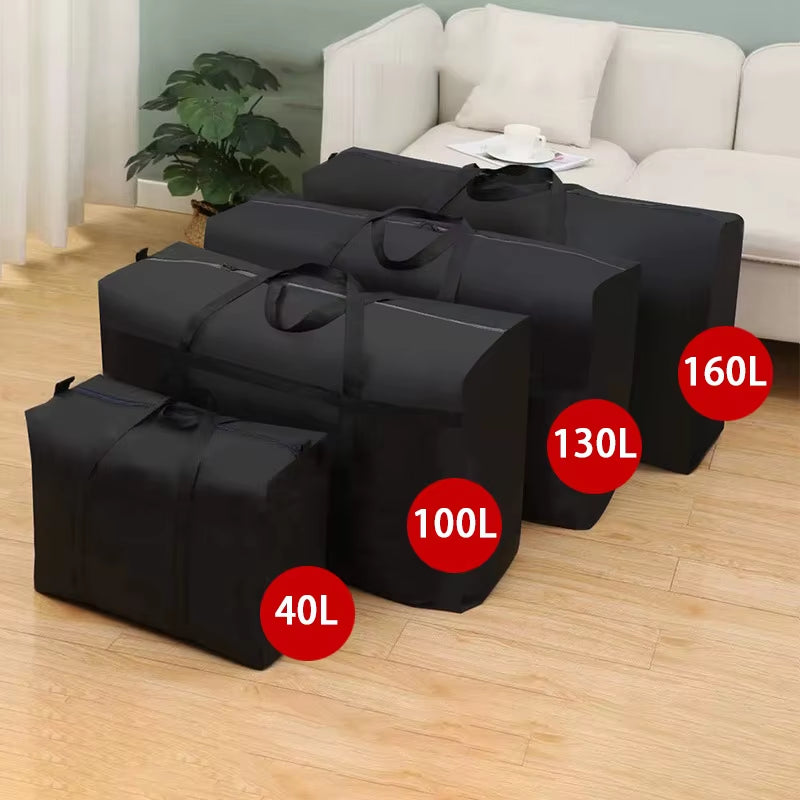 Extra Large Waterproof Travel and Storage Bag - Foldable Luggage, Laundry, and Quilt Organizer with High Capacity