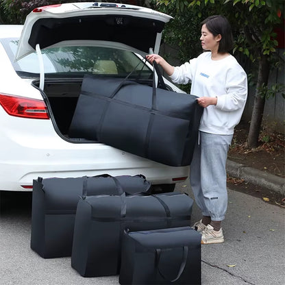 Extra Large Waterproof Travel and Storage Bag - Foldable Luggage, Laundry, and Quilt Organizer with High Capacity