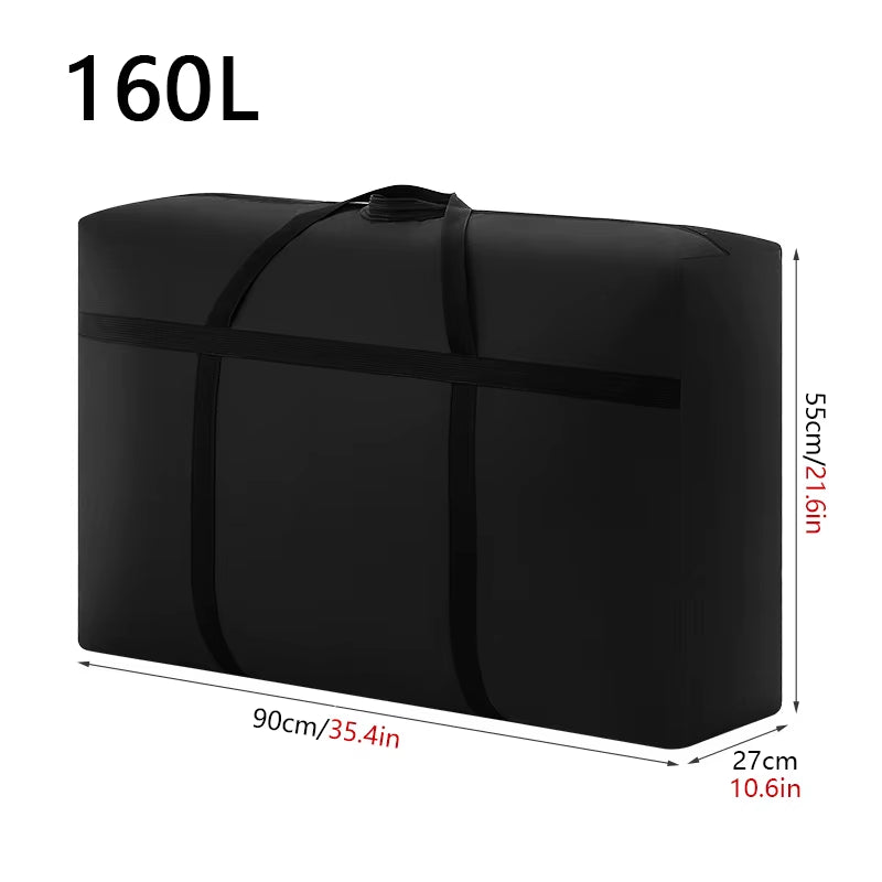 Extra Large Waterproof Travel and Storage Bag - Foldable Luggage, Laundry, and Quilt Organizer with High Capacity