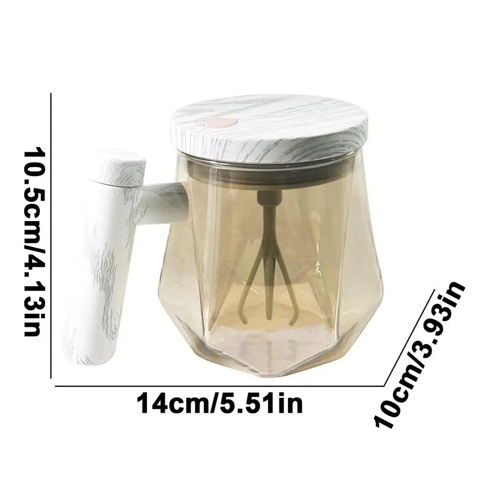 400ML Electric Self-Stirring Coffee Mug - Portable Automatic Stirring Cup for Office Use, Ideal for Milk and Cocoa