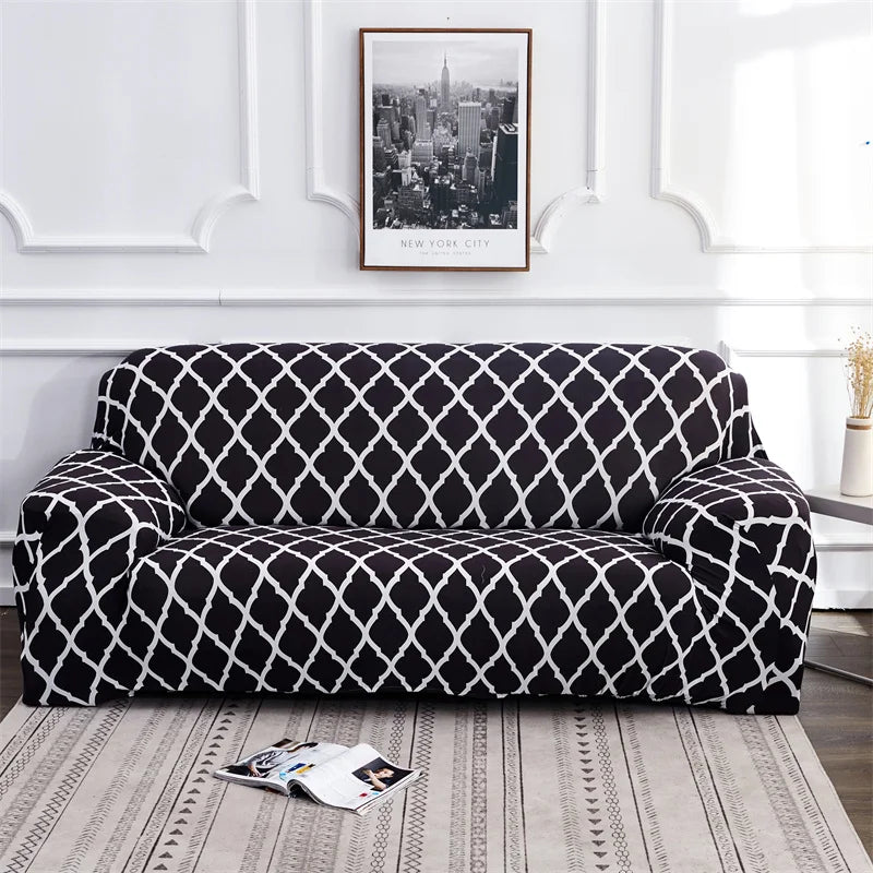 Contemporary Elastic Sofa Covers for Sectional and Corner Sofas - Slipcovers for 1/2/3/4 Seater Couch and Chair Protection