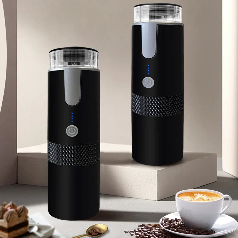 Electric Coffee Maker: Versatile Capsule and Ground Coffee Brewer for On-the-Go Use