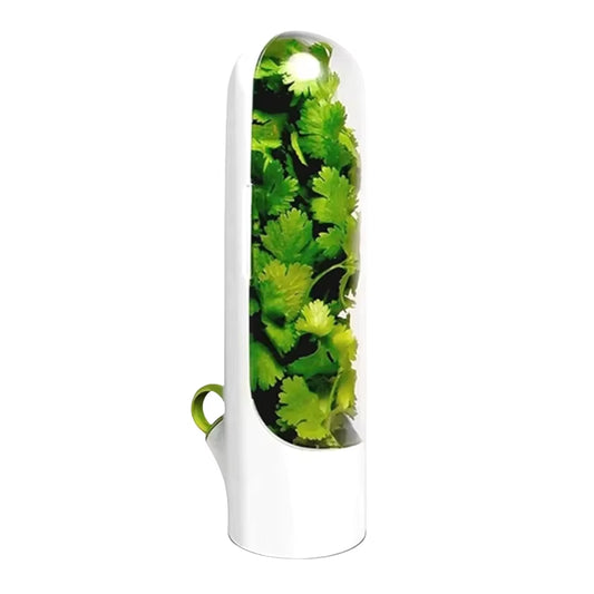 Fresh Herb Preservation Bottle - Vanilla Vegetable Storage Container for Kitchen Use
