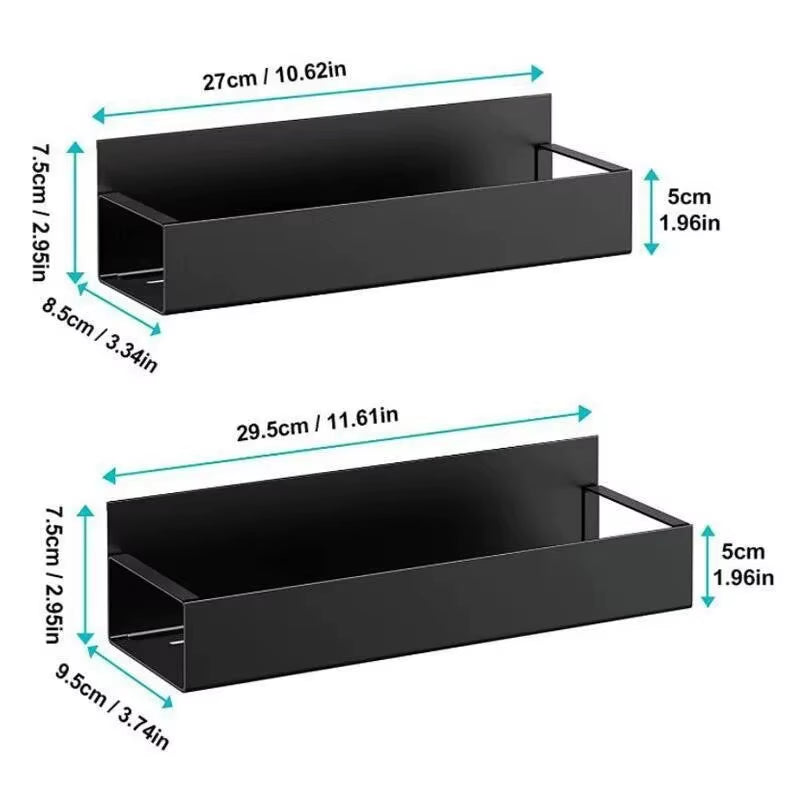 Magnetic Storage Shelf Set for Kitchen and Laundry Appliances, Versatile Hanging Storage Solution