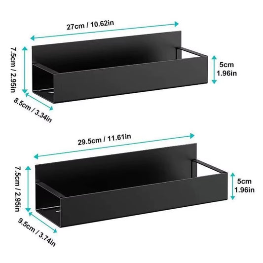 Magnetic Storage Shelf Set for Kitchen and Laundry Appliances, Versatile Hanging Storage Solution
